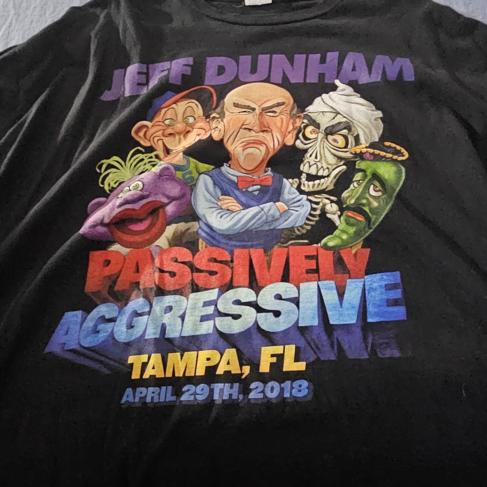 Jeff Dunham Black Graphic T-Shirt